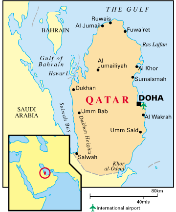 qatar doha map